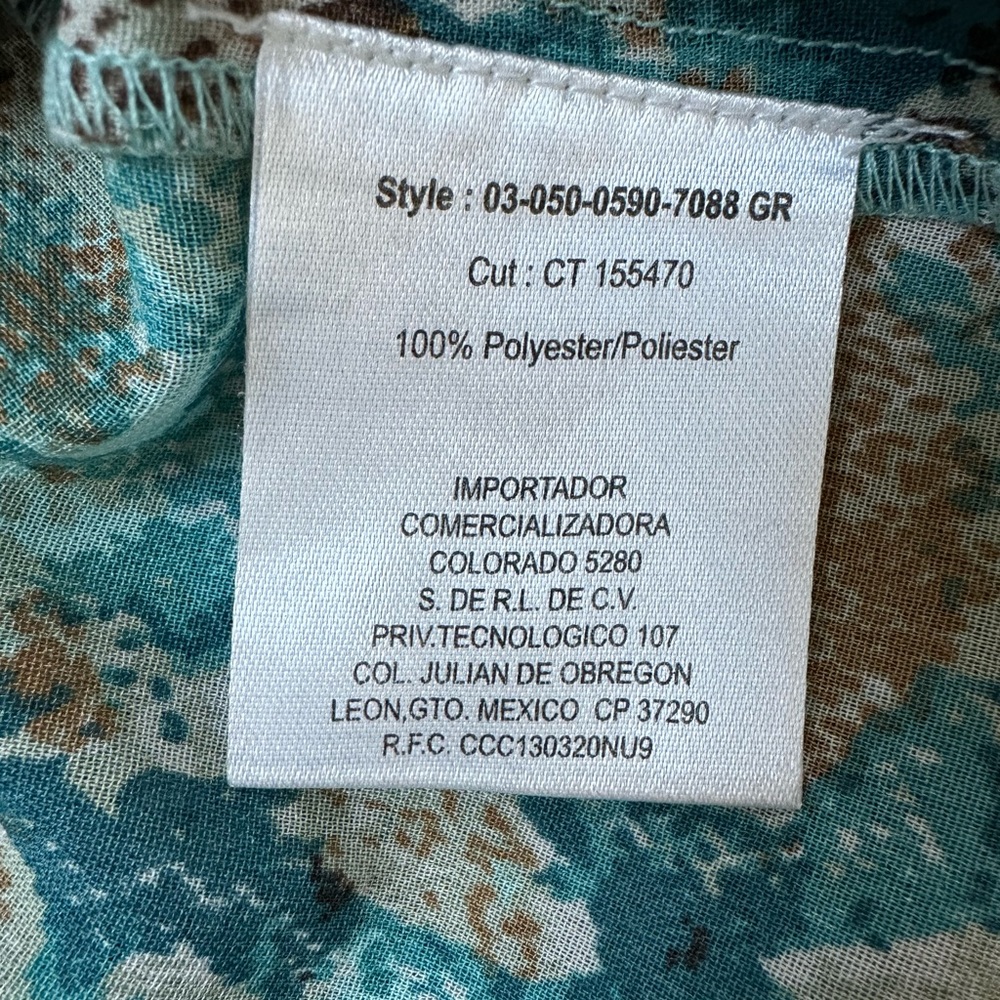 ROPER Turquoise Python Western Button Shirt – Rol… - image 12